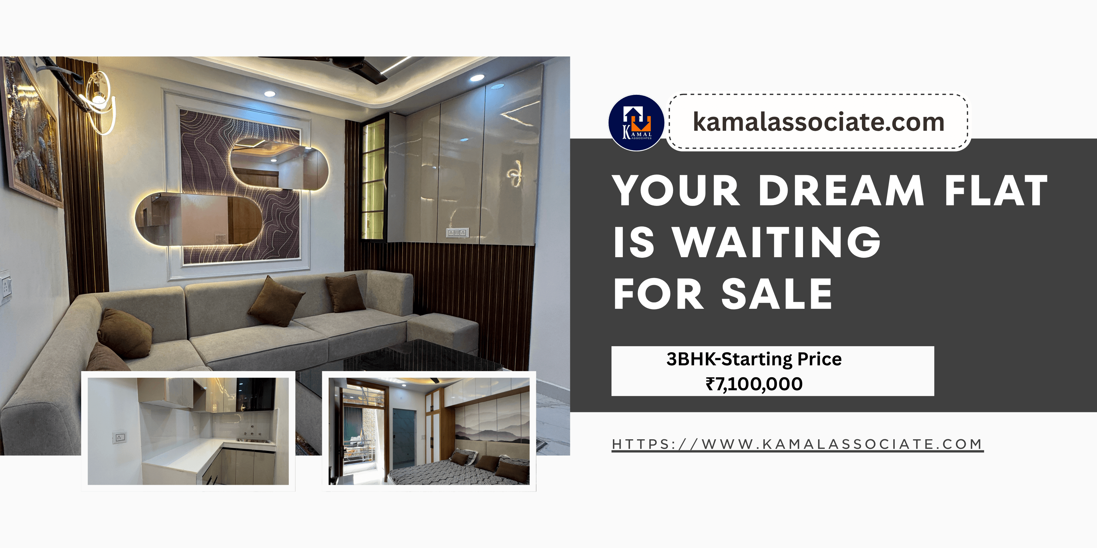 Budget-Friendly Builder Floors & Furnished Flats in Dwarka Mor – Home Loan 80-90% Available with Kamal Associates Real Estate