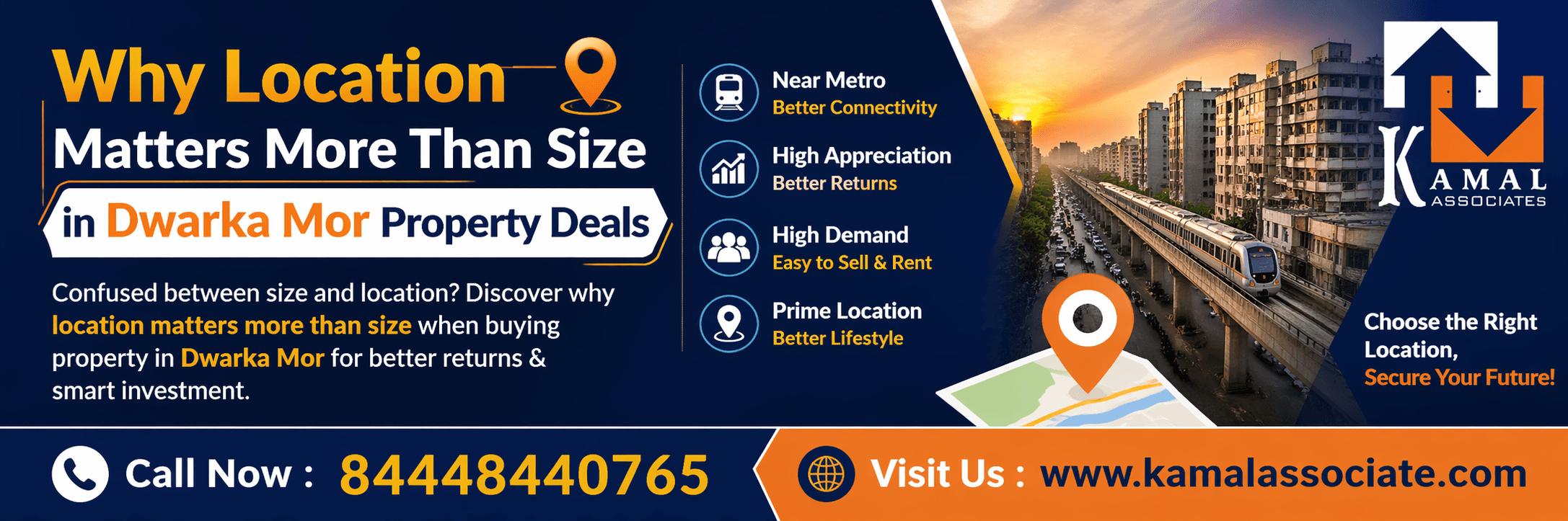 Why Location Matters More Than Size in Dwarka Mor Property Deals