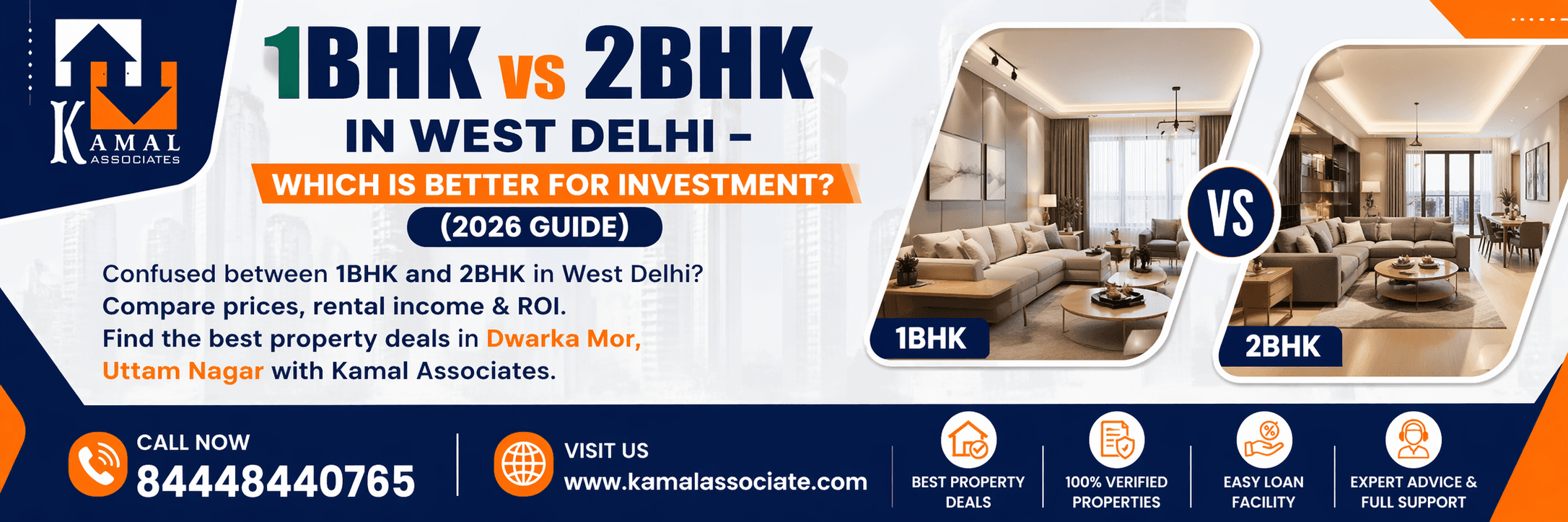 1BHK vs 2BHK in West Delhi – Which is Better for Investment? (2026 Guide)