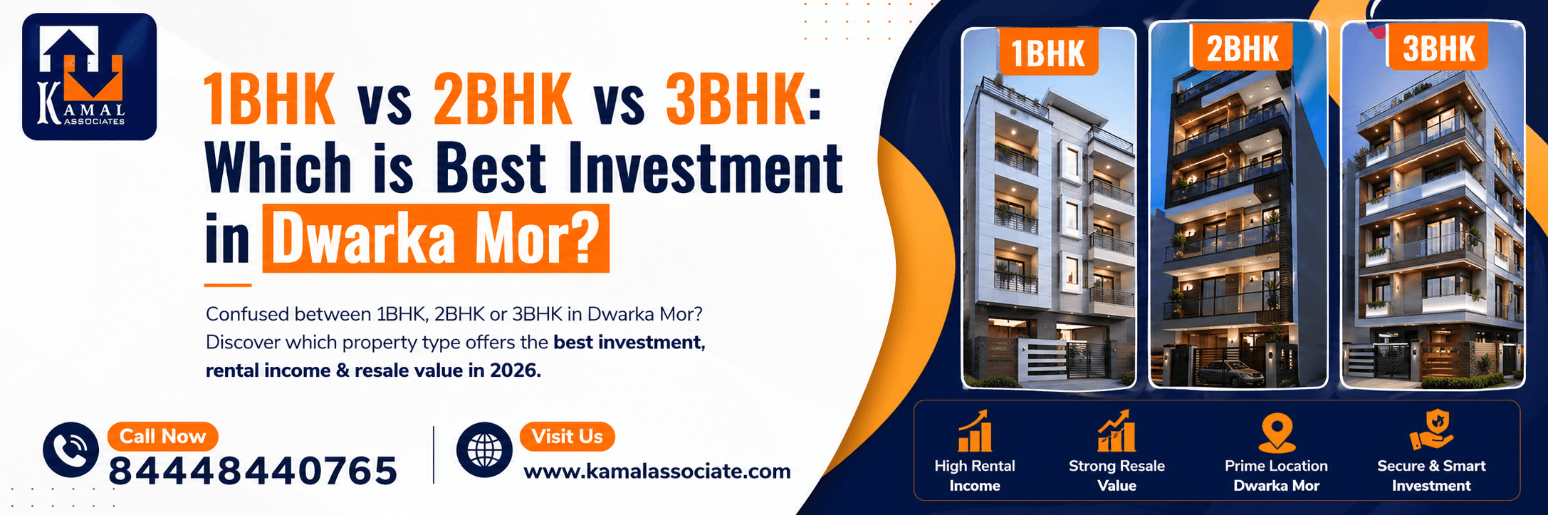 1BHK vs 2BHK vs 3BHK: Which is Best Investment in Dwarka Mor?