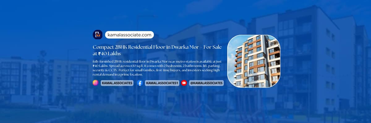 Compact 2BHK Residential Floor in Dwarka Mor – For Sale at ₹40 Lakhs